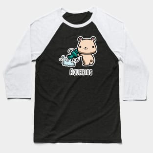 Aquarius zodiac teddy bear Baseball T-Shirt